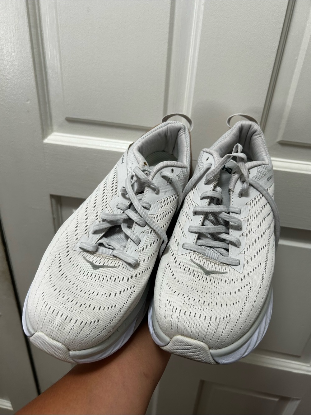 Hoka One One Women's Arahi 4 Nimbus Cloud/Lunar Rock Running Shoes sz 11